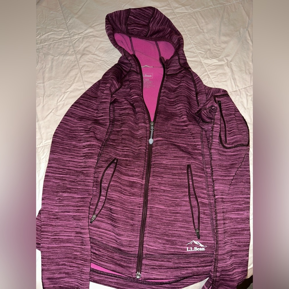 LLBean zip up jacket. XS Regular
